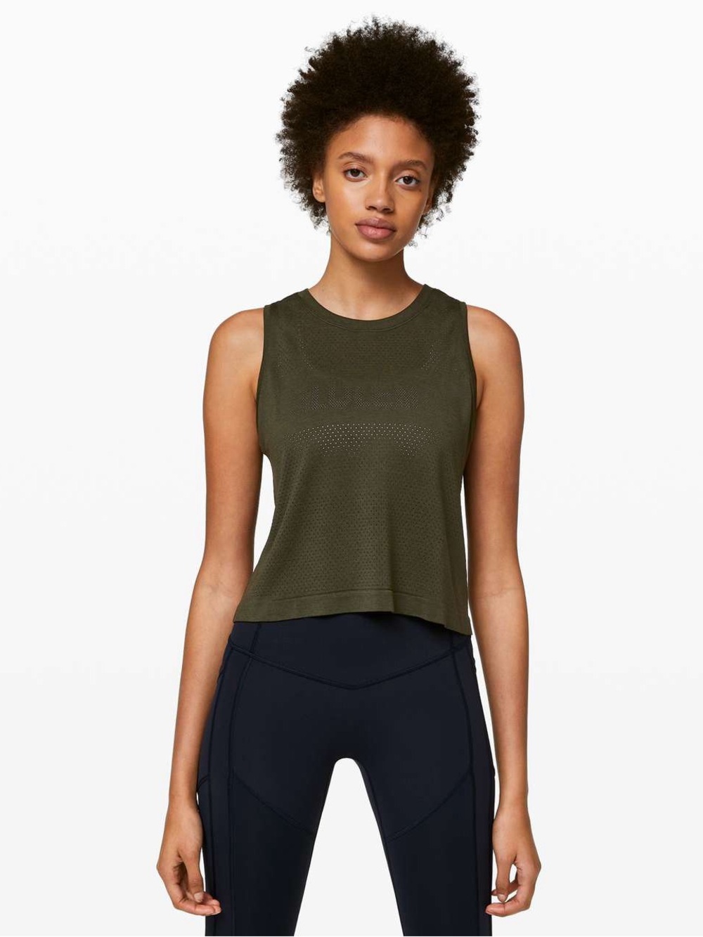Lululemon Breeze By Muscle Crop Tank  size 6